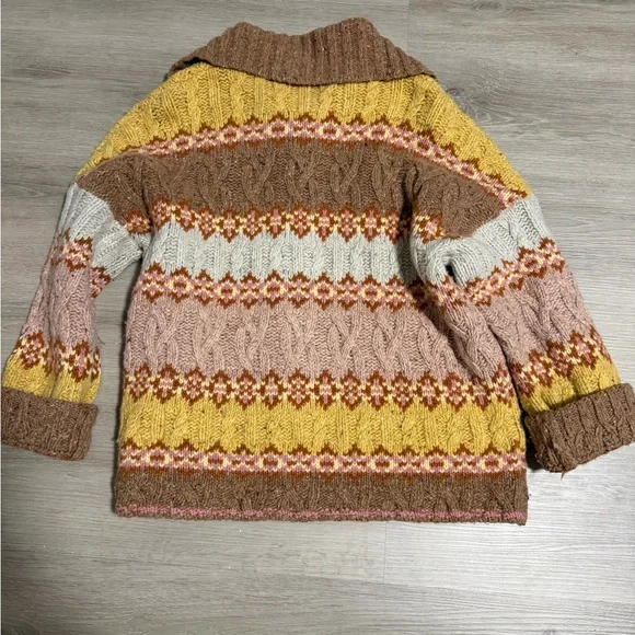 Faherty Highland Fairisle Cardigan-Lakeside Fairisle Haze - Picture 5 of 5